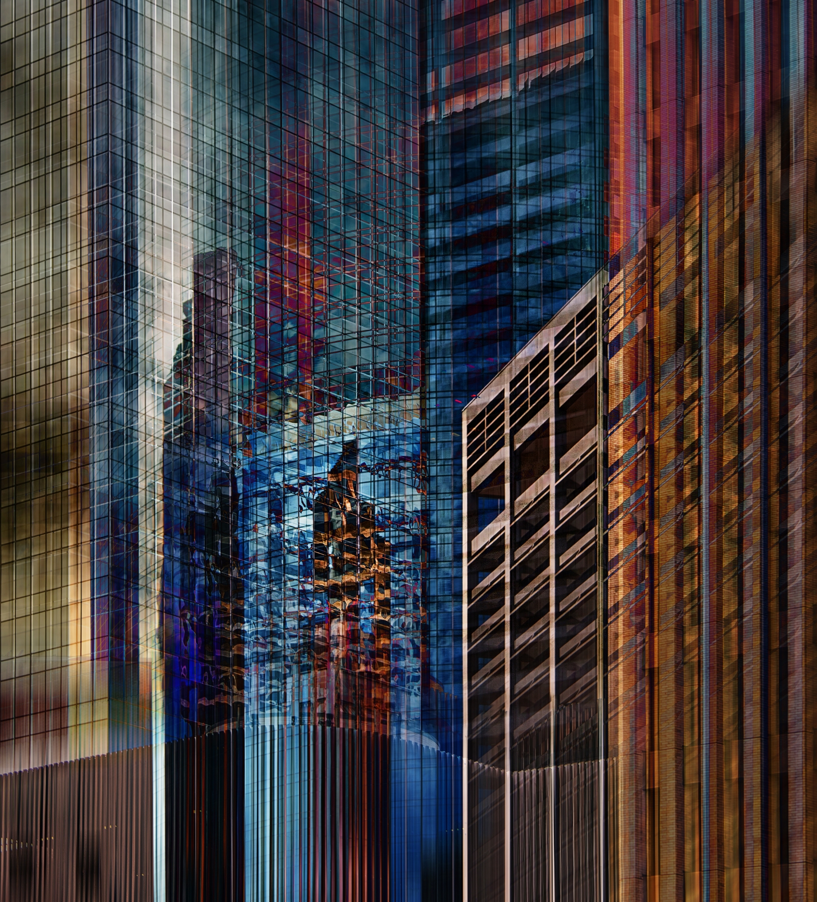 Urban Abstract II Wallpaper Happywall
