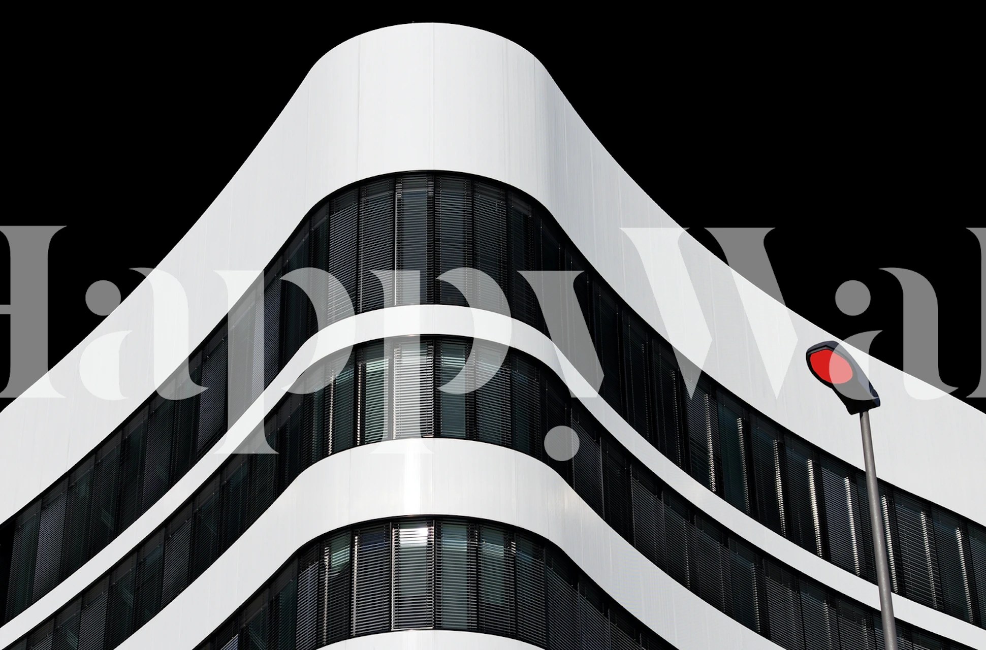 Red Dot wallpaper in a modern room