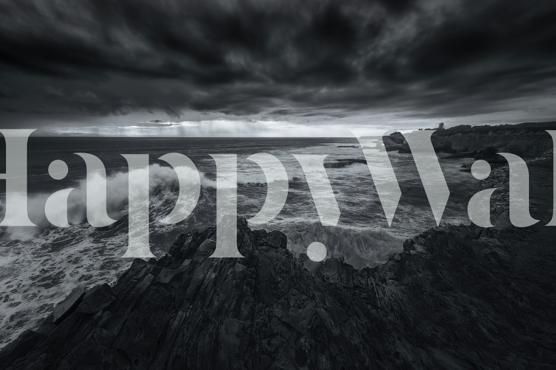 Stormy Sea tapet i en rumindstilling