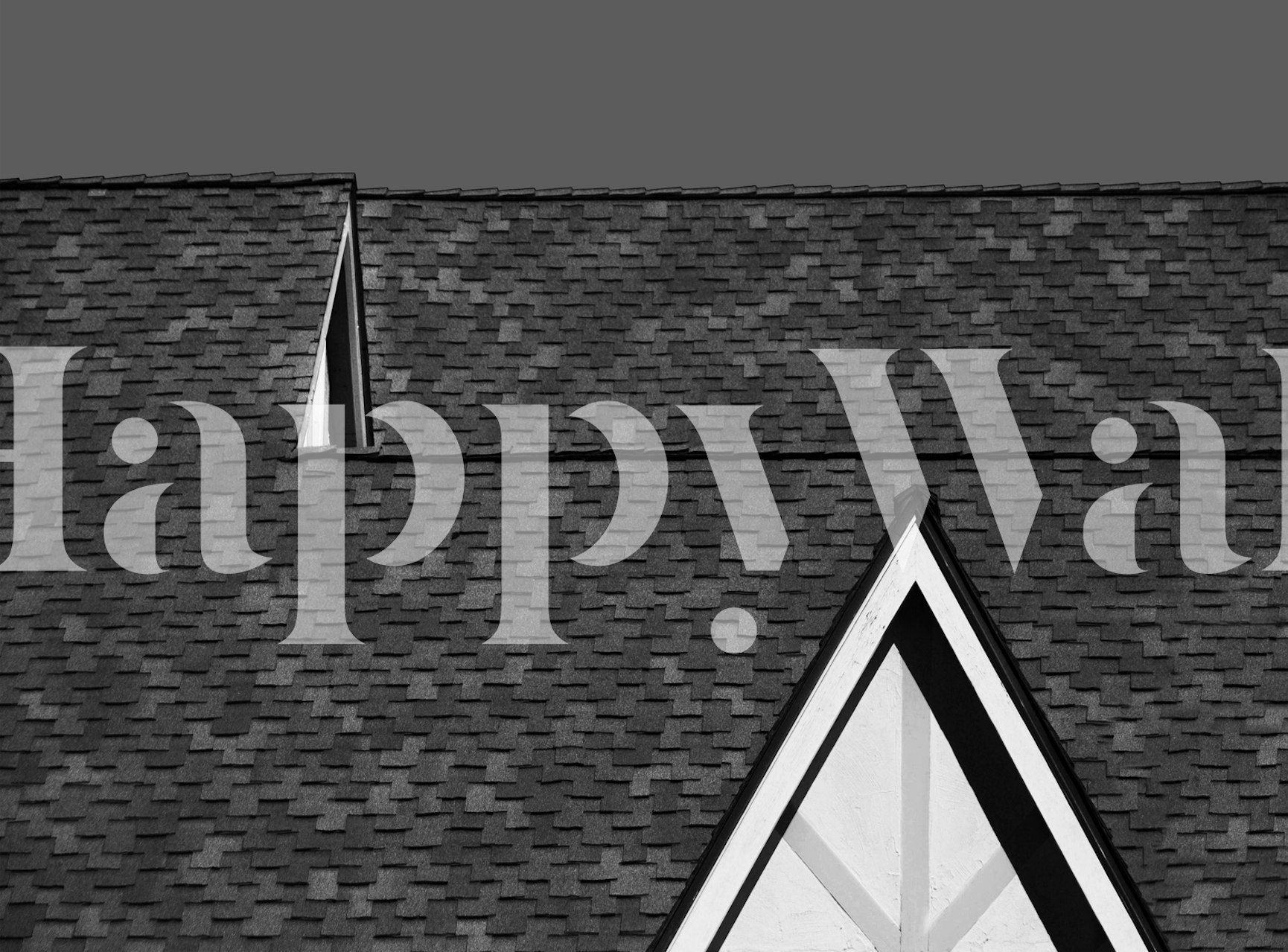 Carta da parati con angoli astratti in bianco e nero