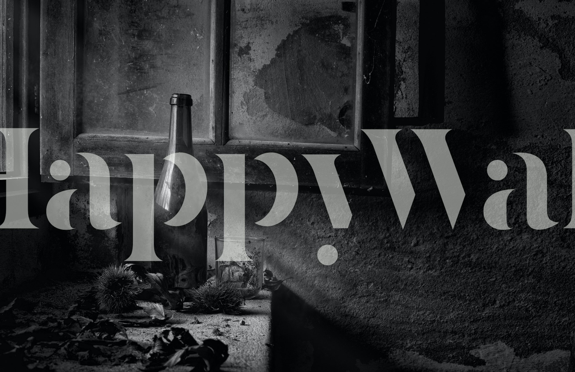 Tempus edax rerum papel pintado mostrado en una habitación