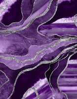 Purple Marble Agate Silver 1 ταπετσαρία