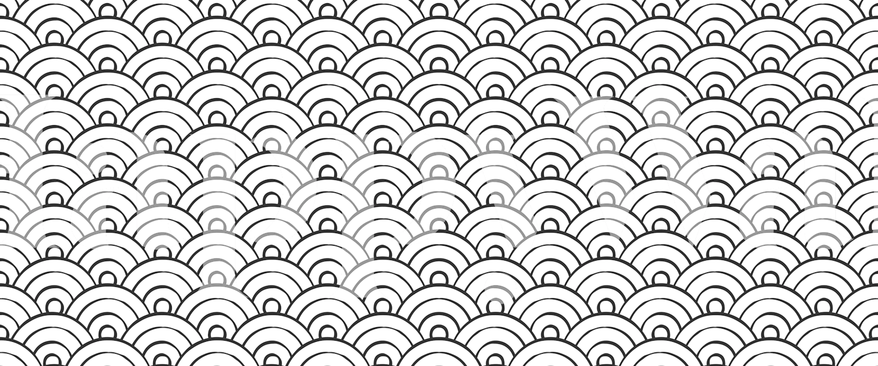 Papier peint Ink Waves Art Deco dans une pièce