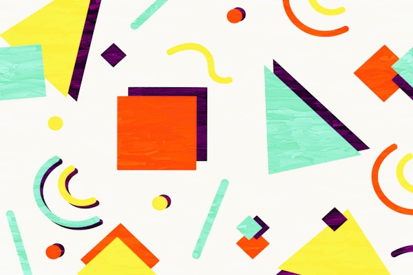 Retro Memphis Geometric Shapes