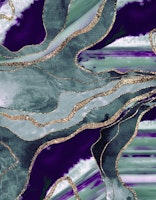 Teal Purple Marble Agate 1 ταπετσαρία