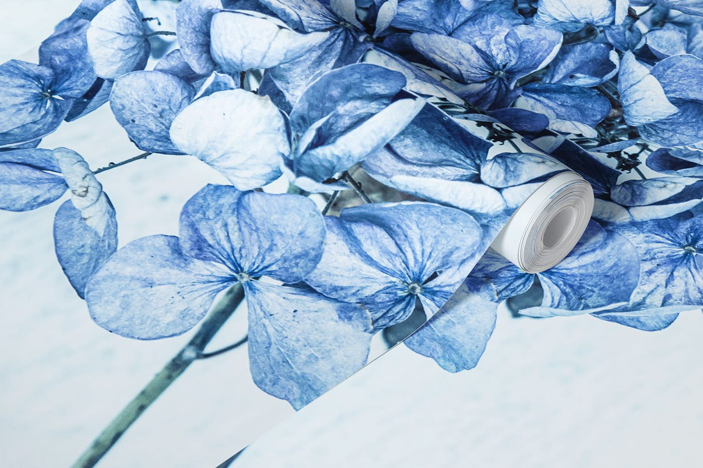 Hydrangea wallpaper roll