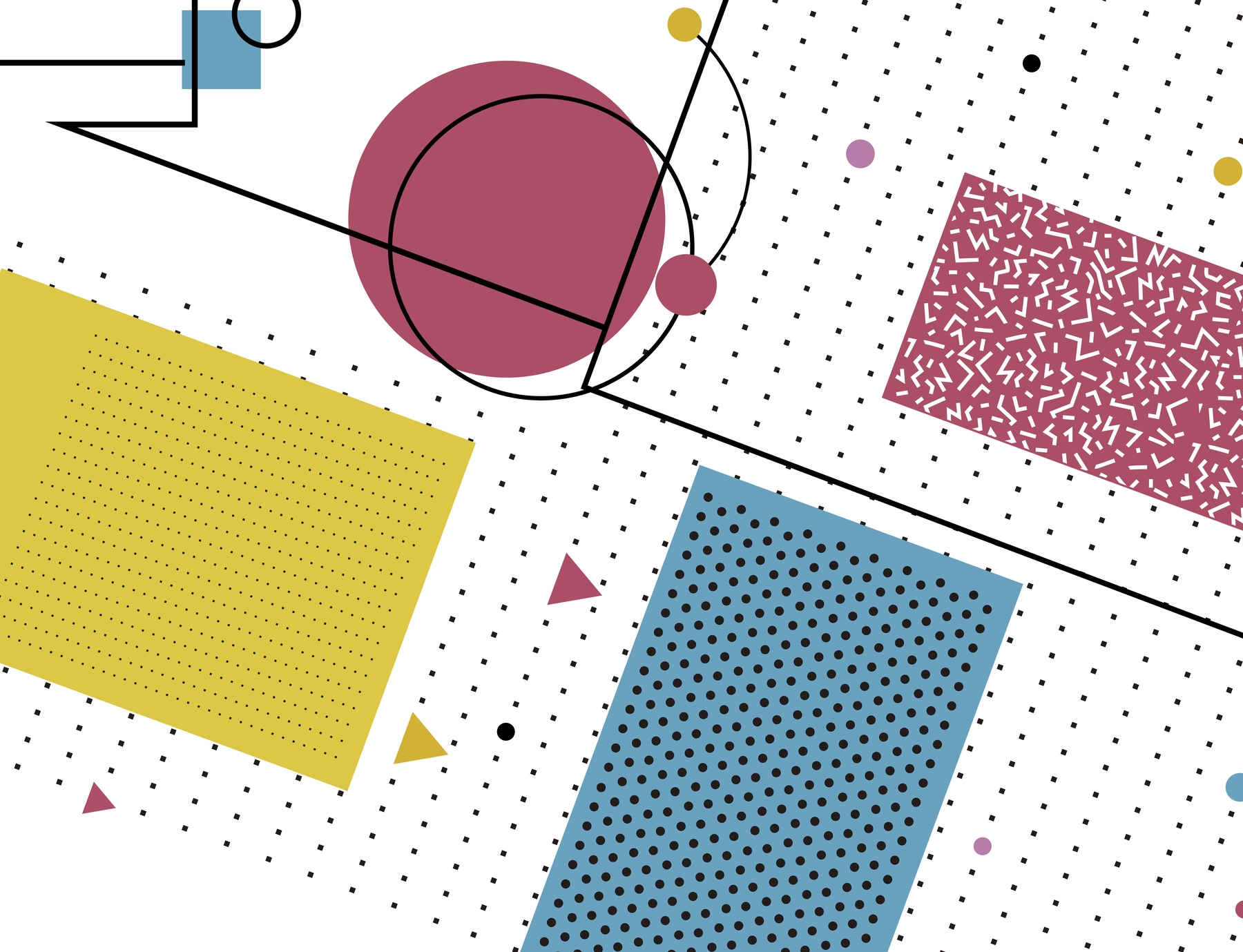 Vintage Geometry Pop Art Dots wallpaper Happywall