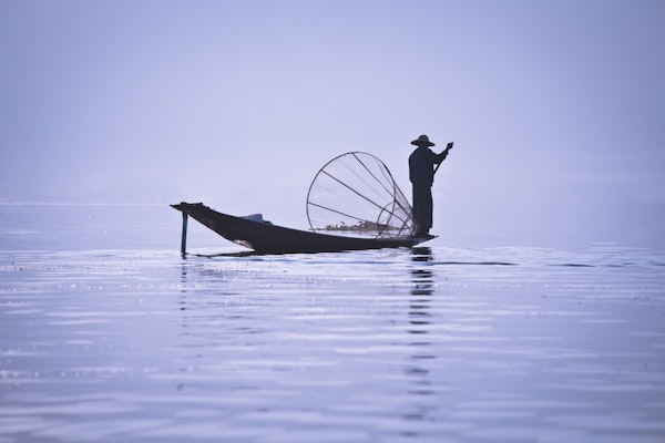 Fisherman On Inle Lake