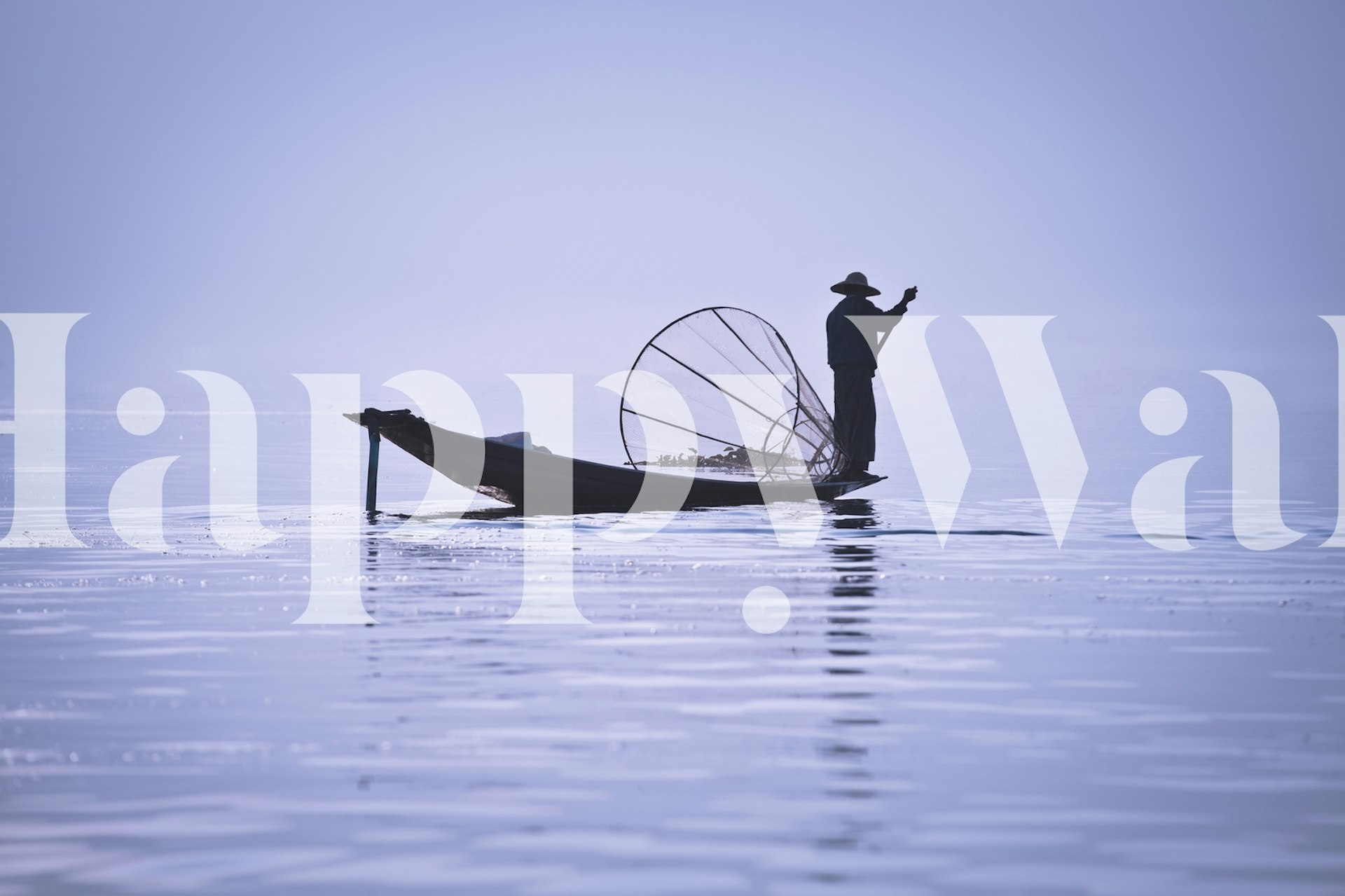 Fisherman on Inle Lake wallpaper