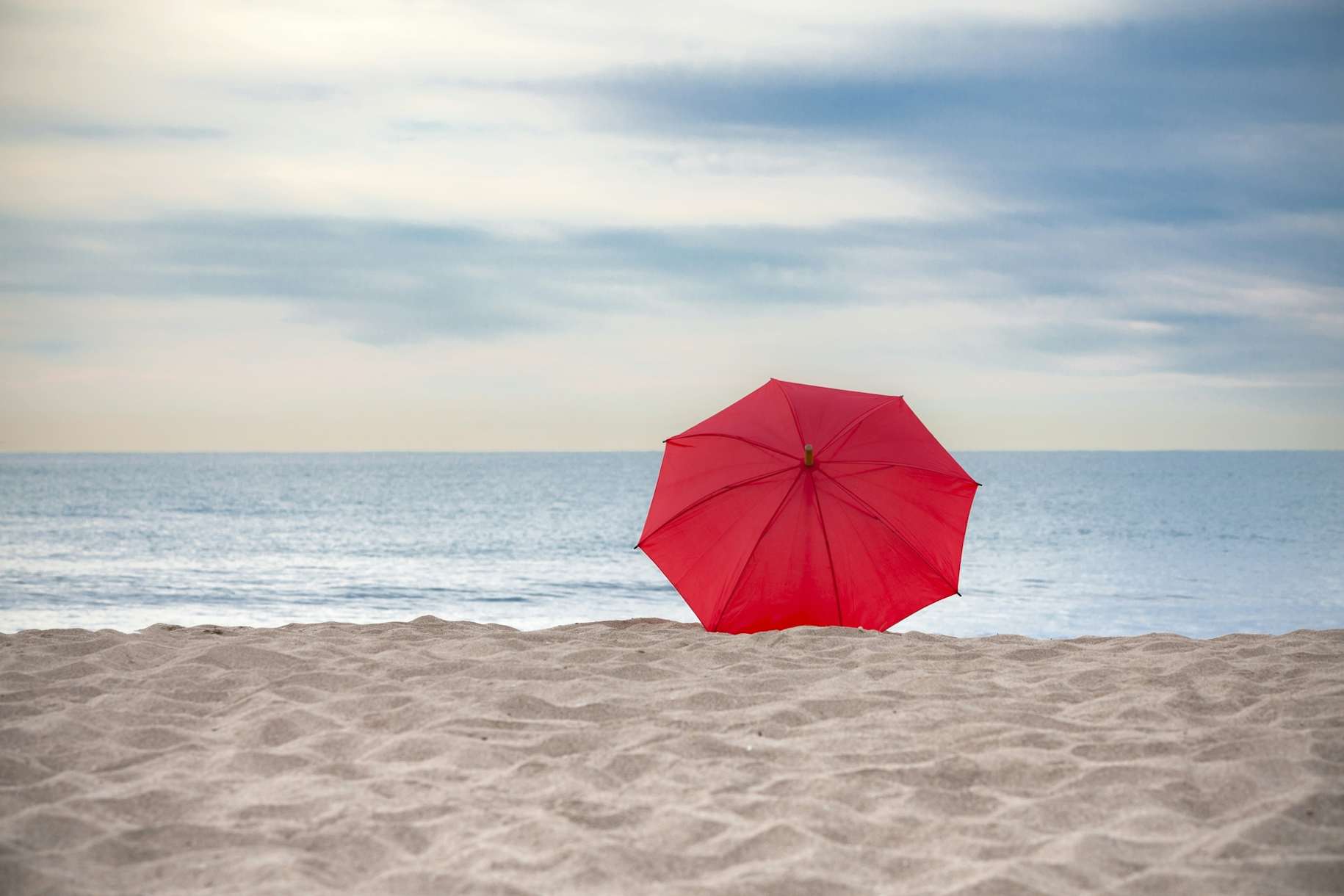 Red Umbrella wallpaper - Happywall