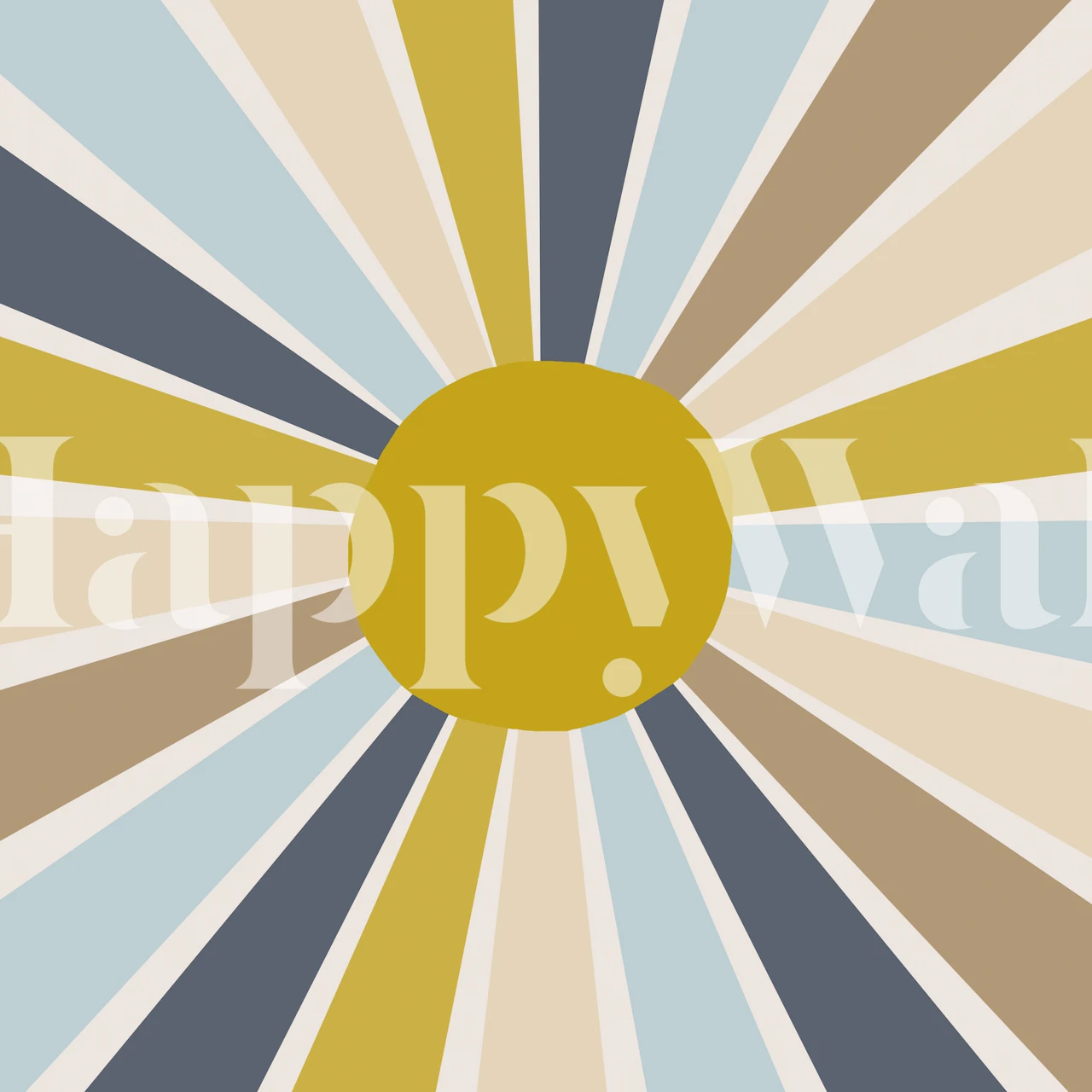 Sunshiny Day wallpaper pattern displayed in a room