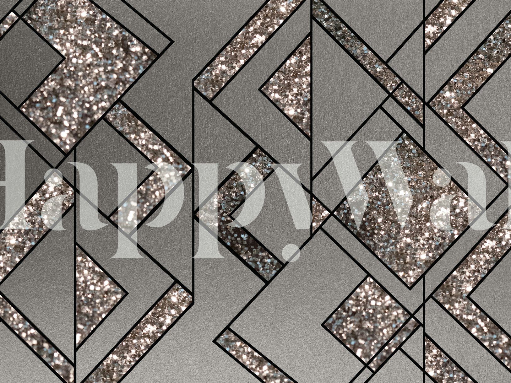 Art Deco Geo Glitter Glam 1 Wallpaper Happywall