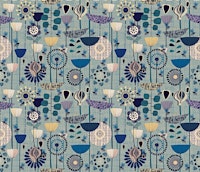 Where the Bees fly (navy) tapete