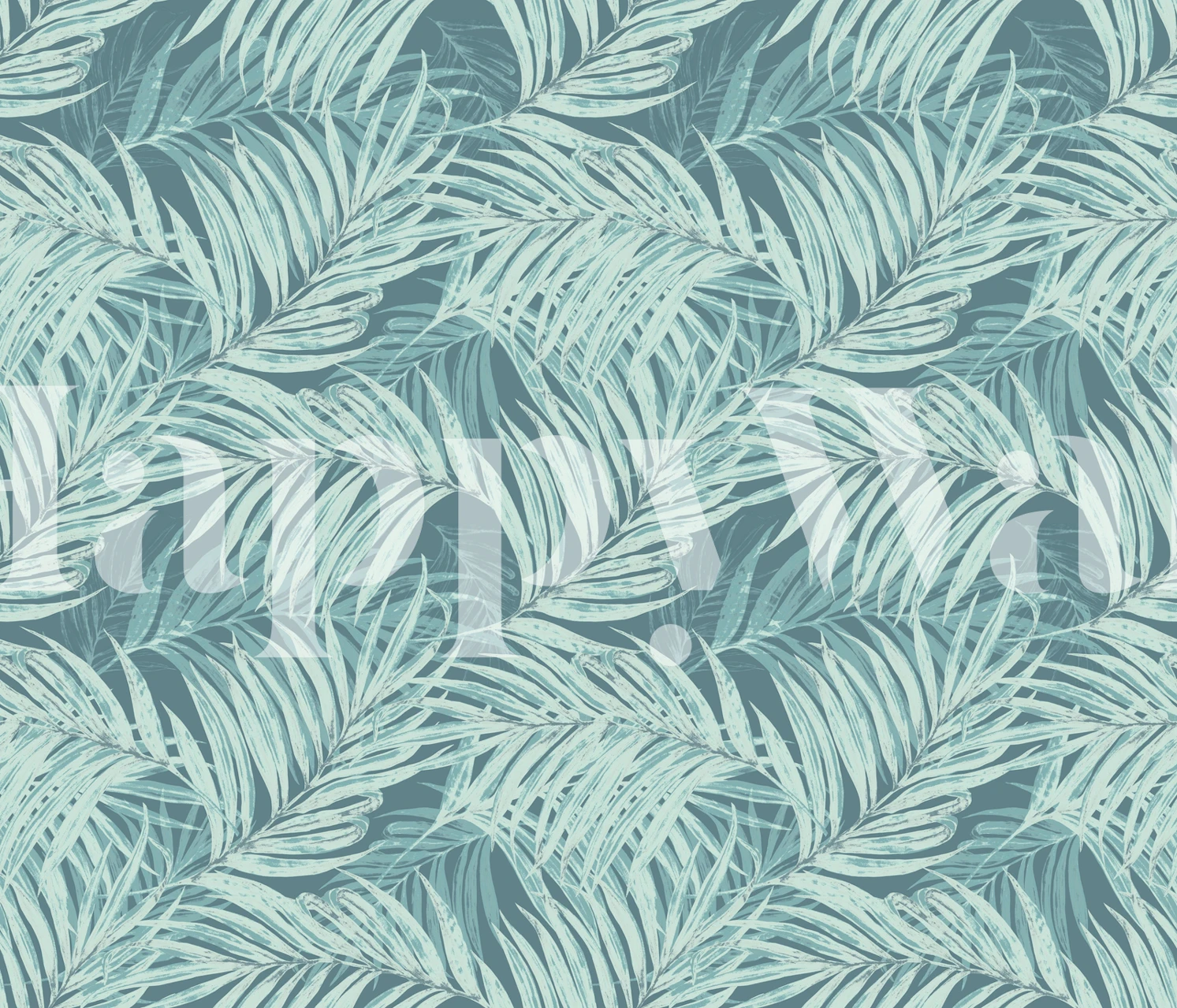 Palm Leaves Wallpaper mønster i et rum
