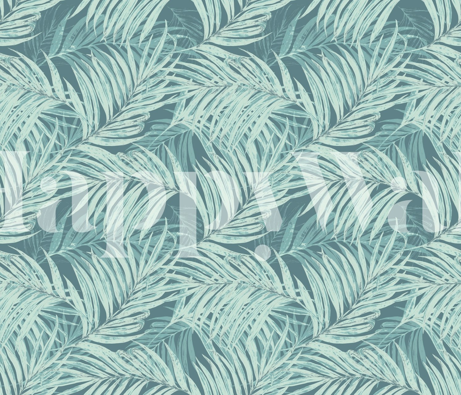 Palm Leaves Wallpaper mønster i et rum