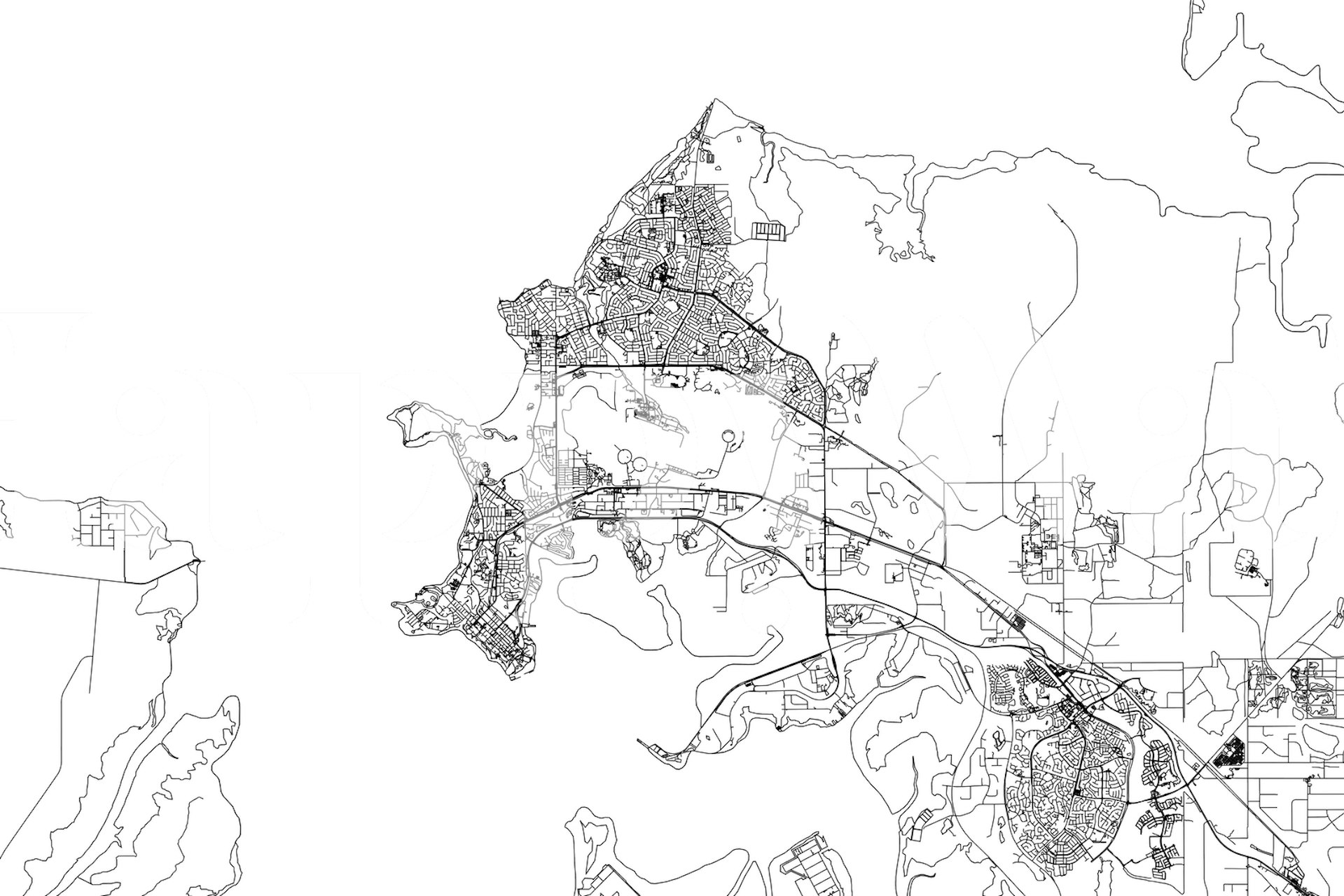 Darwin White Map wallpaper displayed in a room