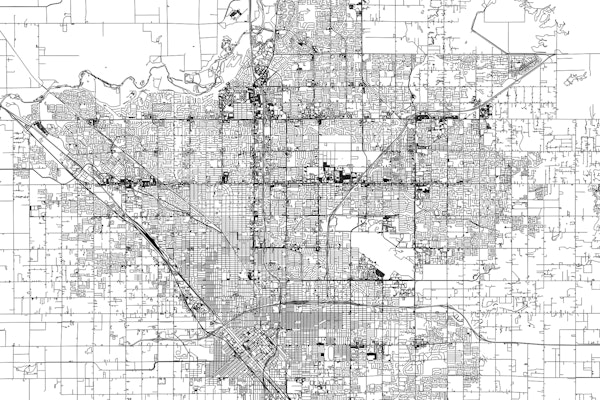 Fresno Map