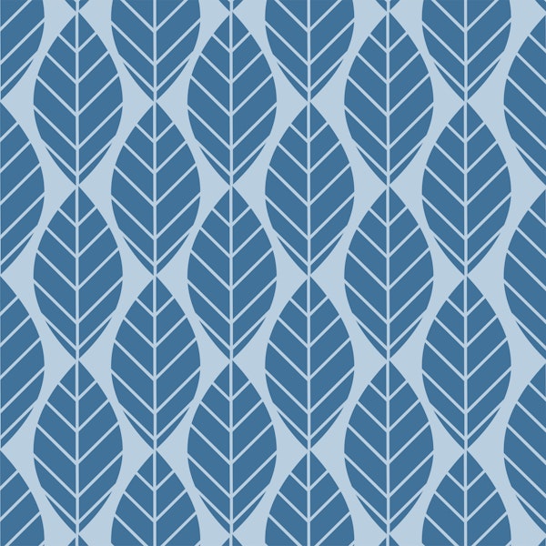Baby Blue Leaves Pattern