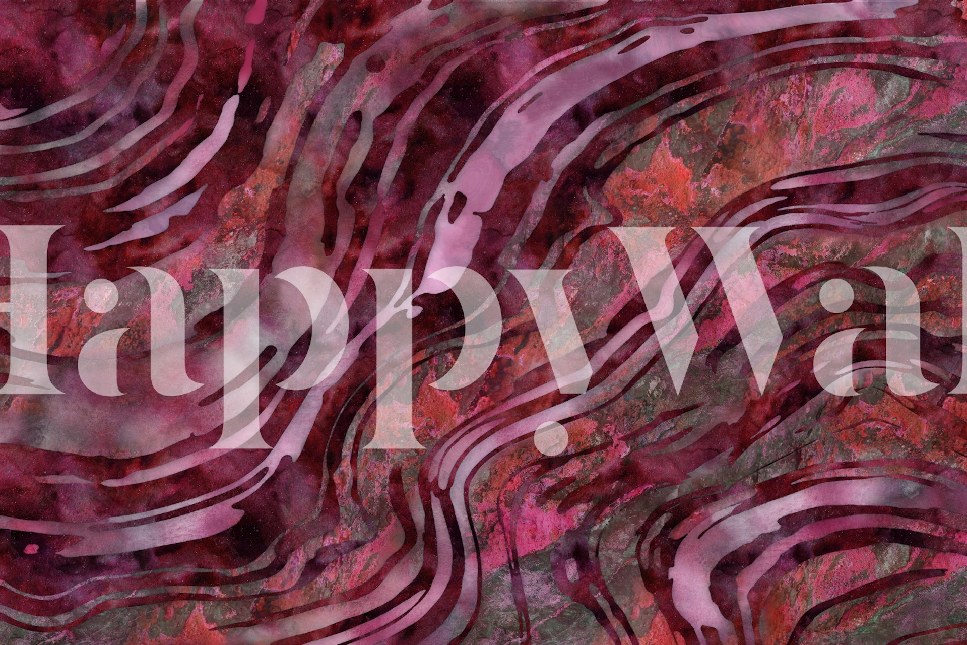 Abstrakt vinrött marmormönster väggmålning