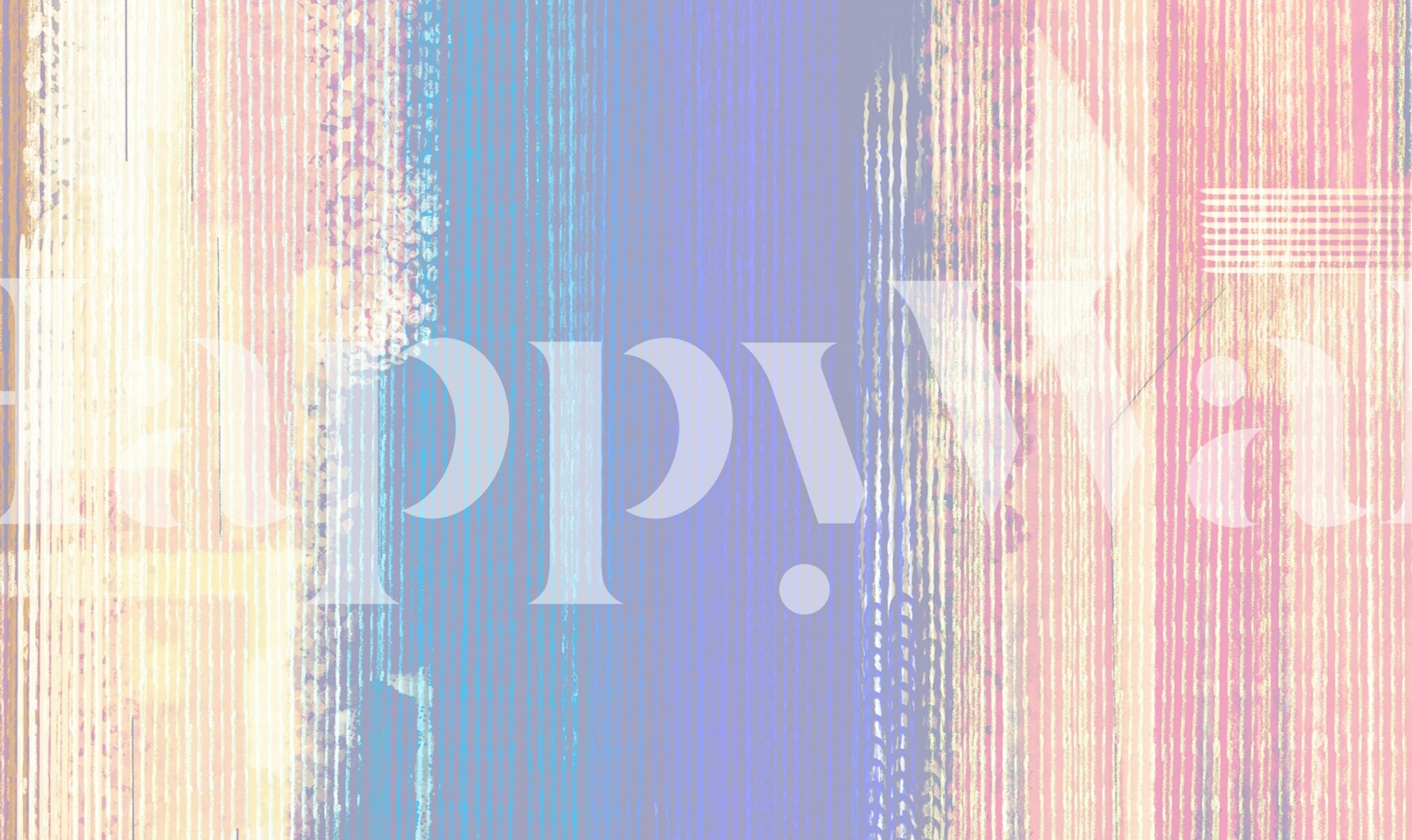 Muted abstract texture wallpaper with vertical stripes in soft pink, blue, and beige tones