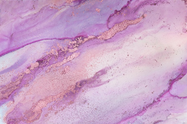 Alcohol Ink Art Pink