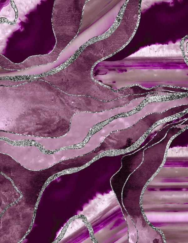 Mauve Pink Marble Agate 1