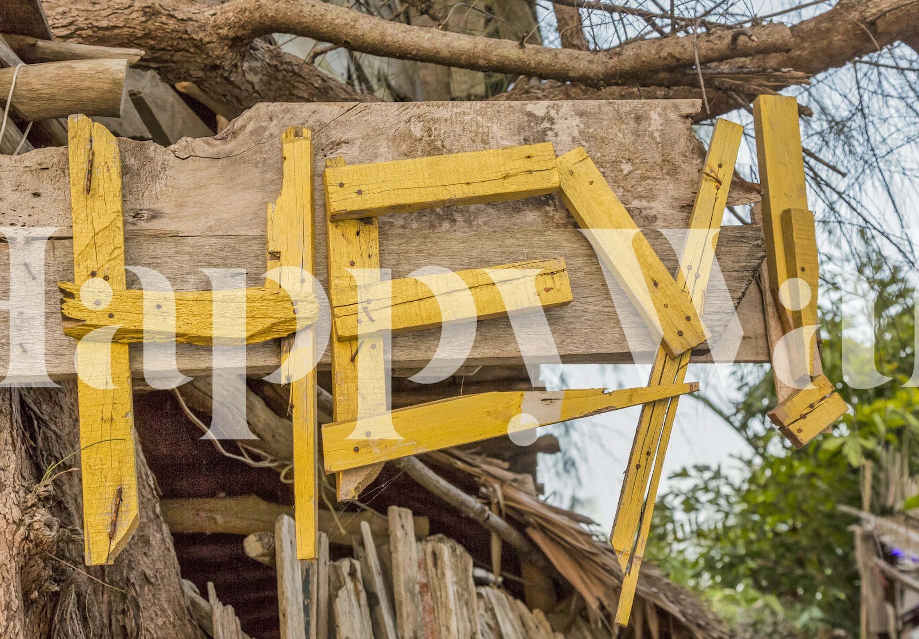 Hippy Hey Bar Thailand wallpaper in a room