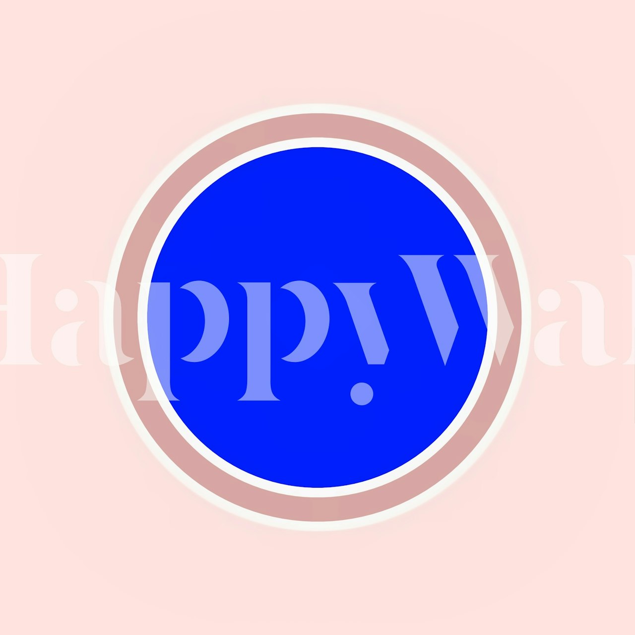 Cobalt Blue Spot Minimal Pop i ett modernt rum