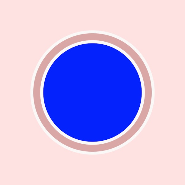 Cobalt Blue Spot Minimal Pop