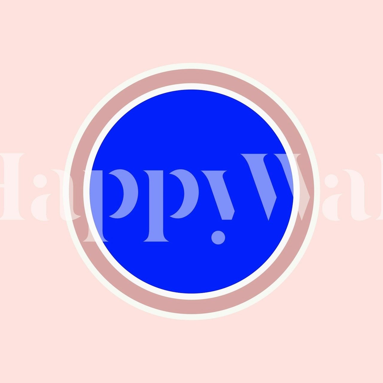 Cobalt blue wallpaper in a modern room