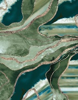 Green Marble Agate Gold 1 ταπετσαρία