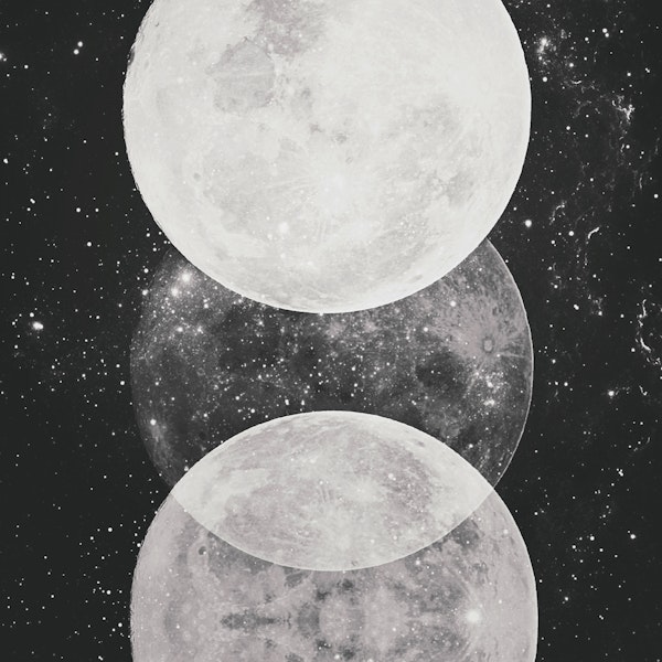 Monochromatic Moon Phases