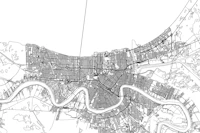 New Orleans Map wallpaper