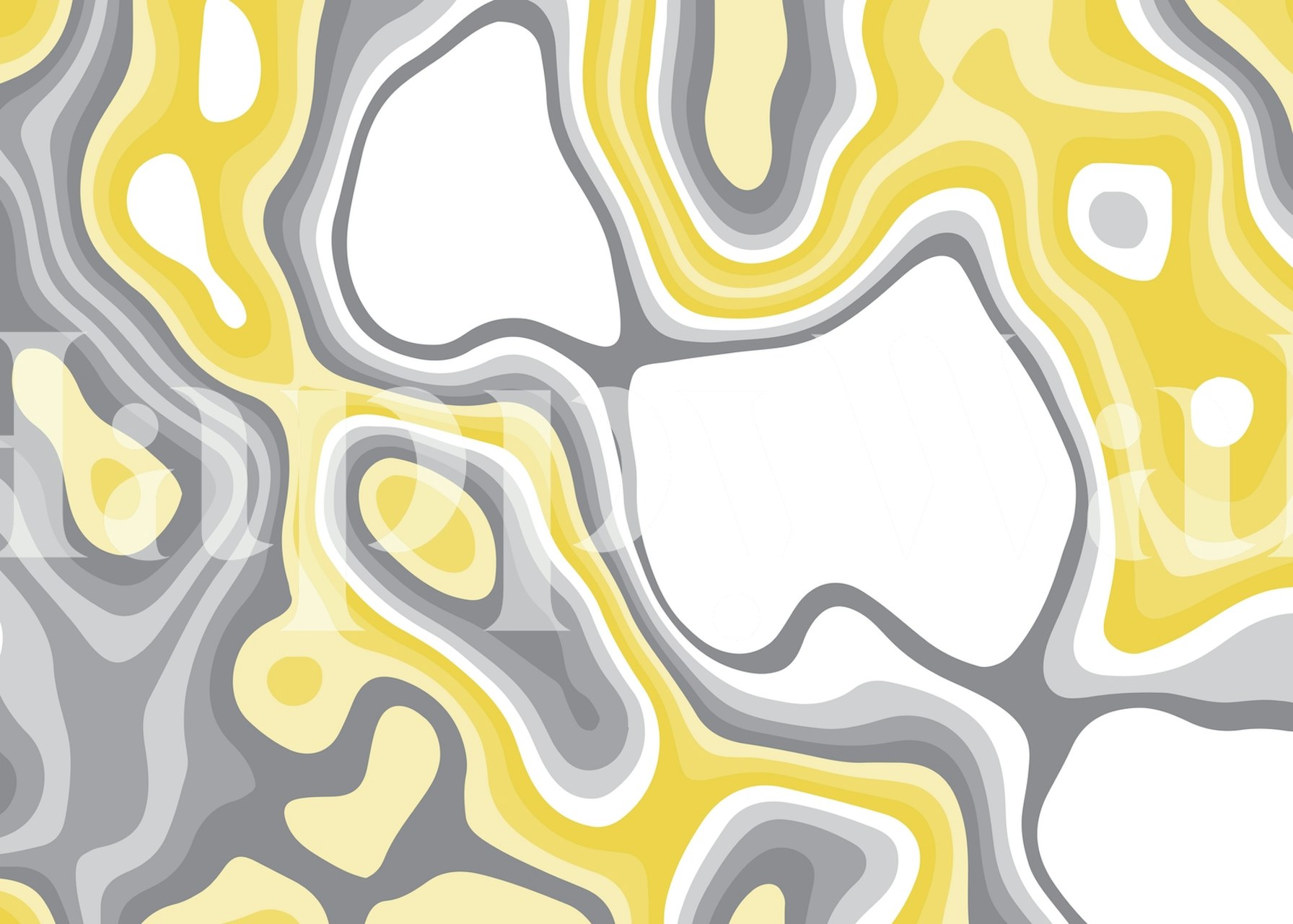 Abstract Organic I wallpaper displayed in a room