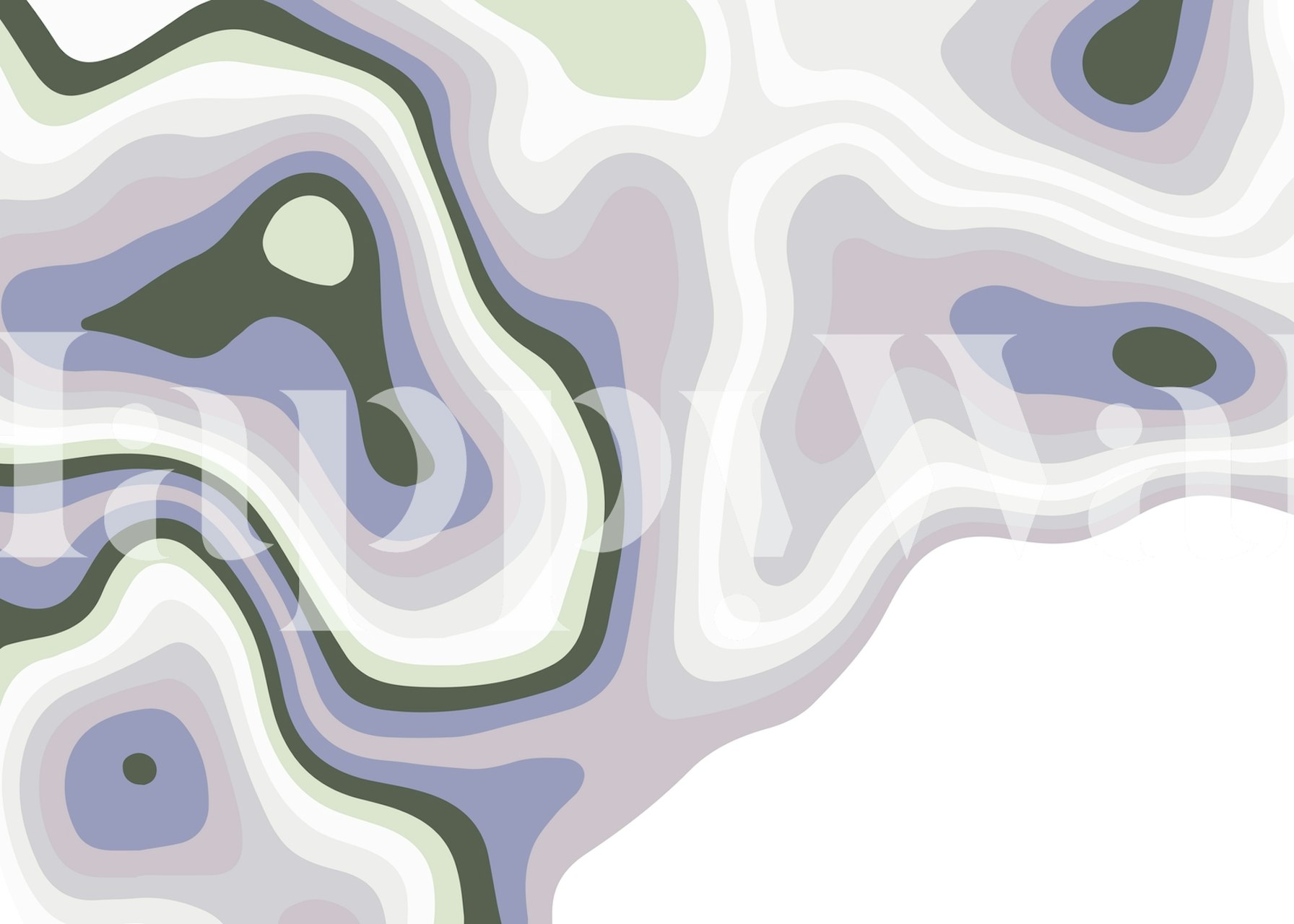 Abstract Organic III wallpaper in a modern setting