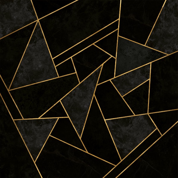 Cracked Night - Black Mosaic