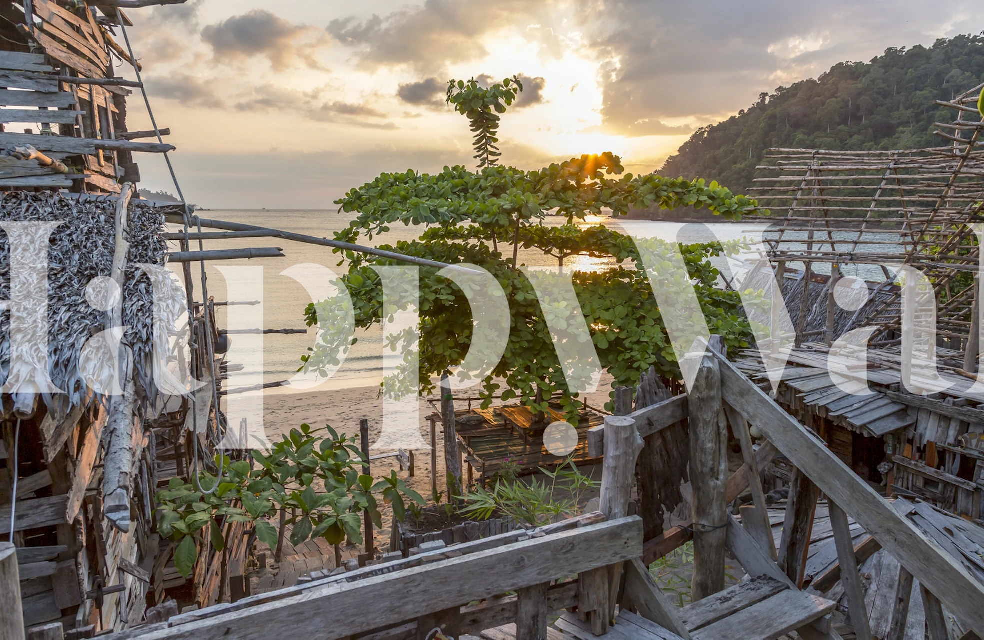 Projekt muralu uchwycającego charyzmatyczny Hippy Bar Koh Phayam