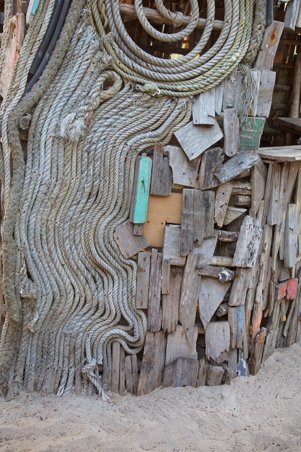 Rope Driftwood Wall Thailand