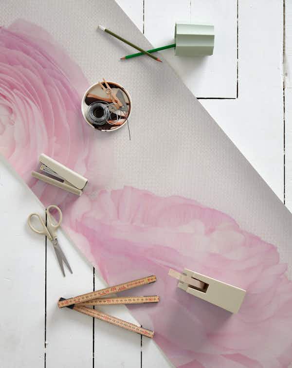 Pink Peonies wallpaper roll
