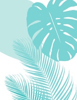 Minimal Monstera Palm 10 ταπετσαρία