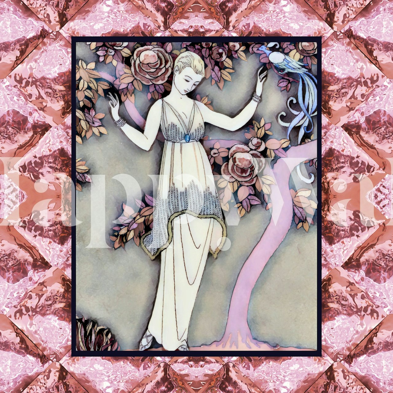 Tapeta Art Deco Glamour v pokoji