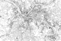 Pittsburgh Map tapete