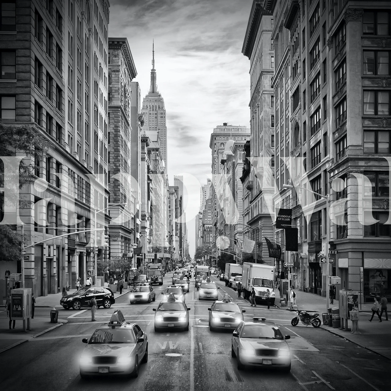 NYC 5th Avenue Verkehr Tapetendesign