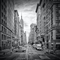 NYC 5th Avenue Monochrome behang