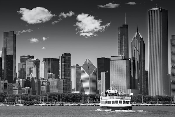 CHICAGO Skyline Monochrome