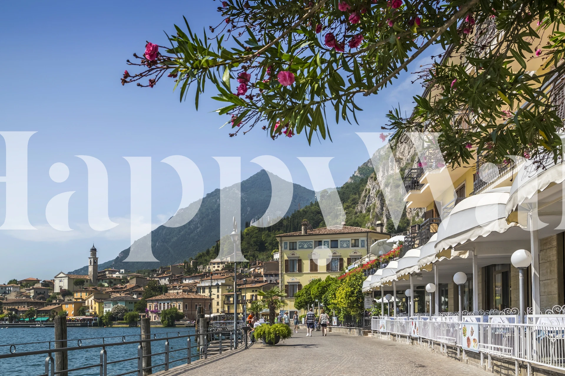 Limone sul Garda lakeside wallpaper