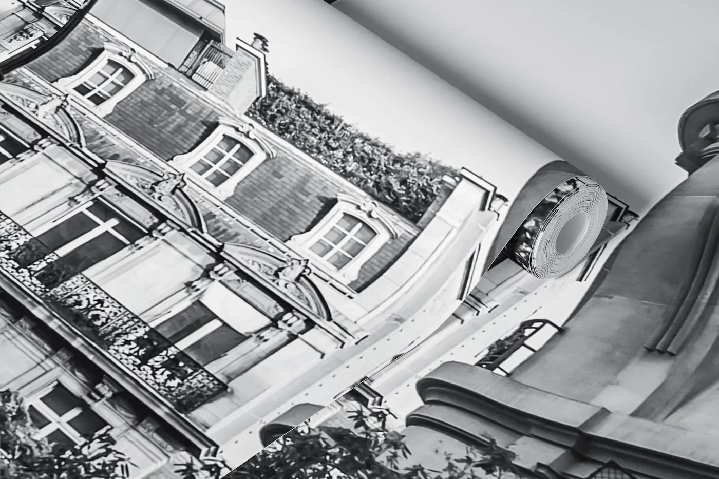 Monochrome Parisian Charm wallpaper roll