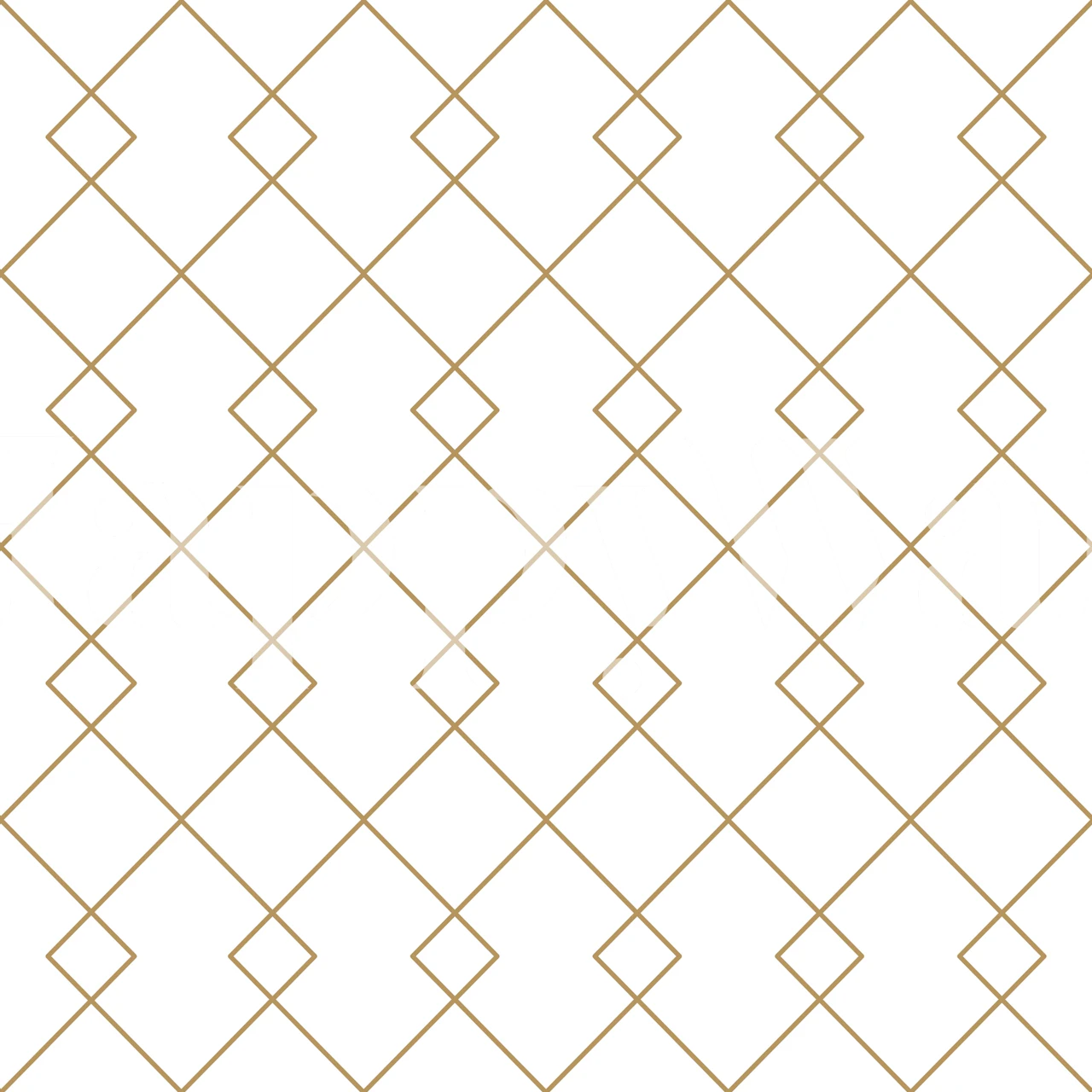 Elegante Goldgitter-Wandtapete mit goldenen Linien auf weißem Hintergrund