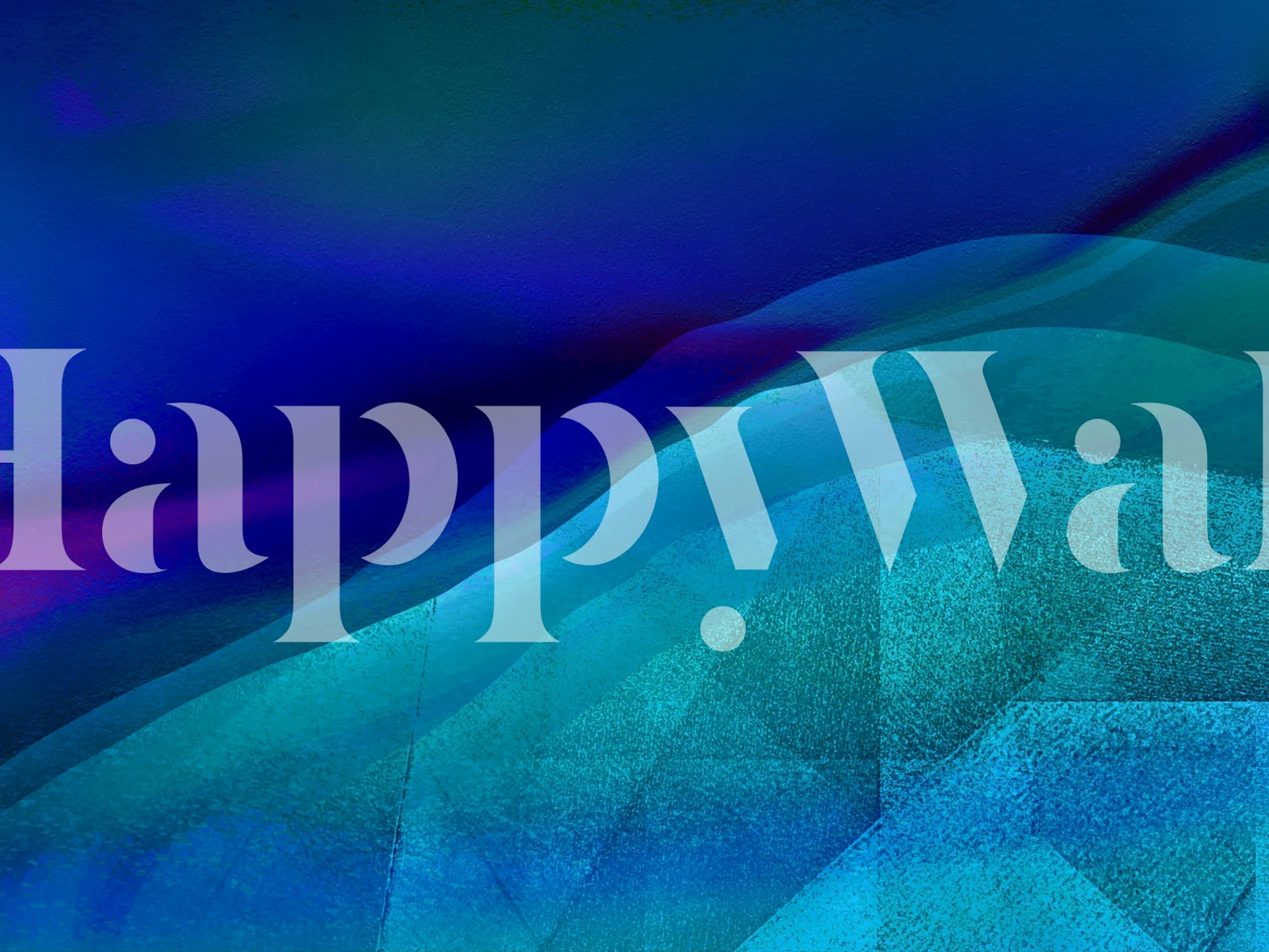 Moonlight Ocean Waves Abstract wallpaper in a room