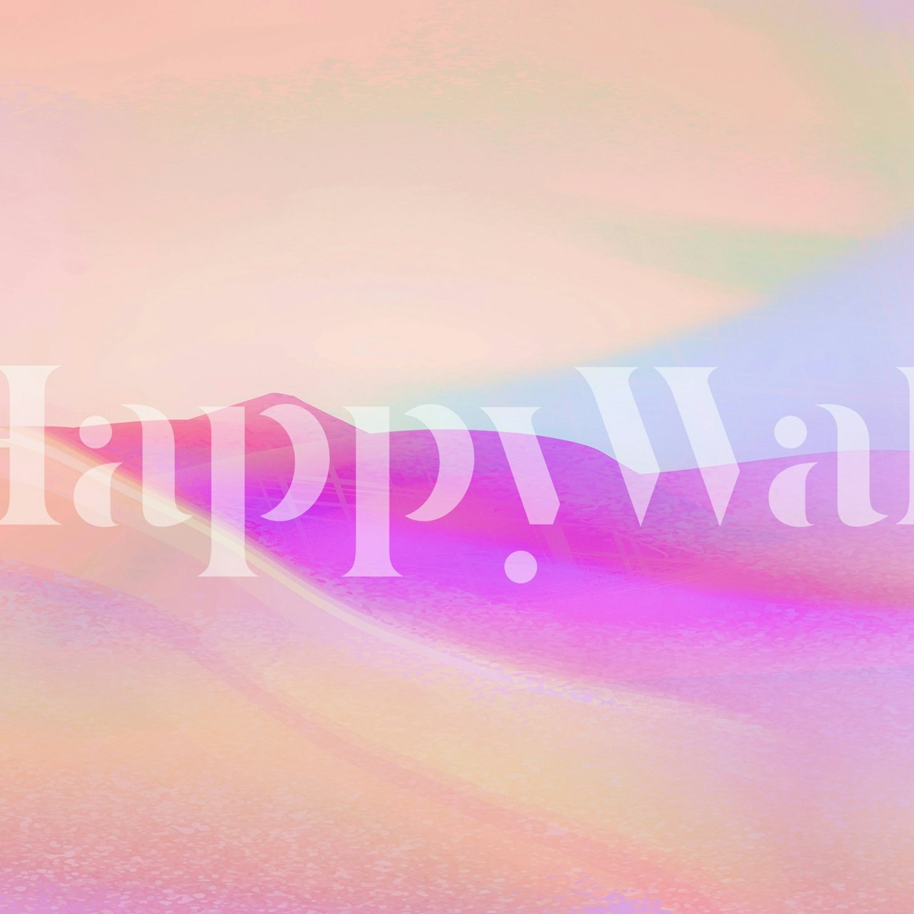 Pink Desert wallpaper in a room